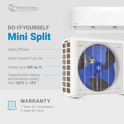 MRCOOL 12,000 BTU WiFi Smart DIY Star Ductless Mini Split Air Conditioner, White