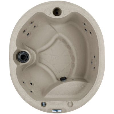 LifeSmart Largo Hot Tub Spa w/110 Volt Plug and Play & LED Light, Sand(Open Box) - VMInnovations