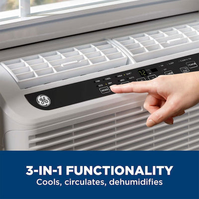 GE 8,000 BTU Ultra Quiet Window Air Conditioner for Medium Rooms Up To 350 Sq Ft