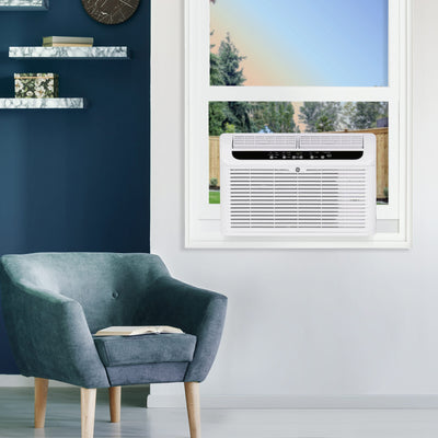 GE 8,000 BTU Ultra Quiet Window Air Conditioner for Medium Rooms Up To 350 Sq Ft