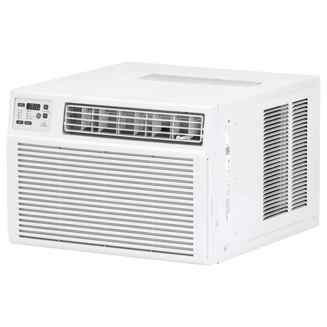 GE 230V Electronic Heat/Cool Room Air Conditioner Cools 550 Sq Ft (Refurbished)