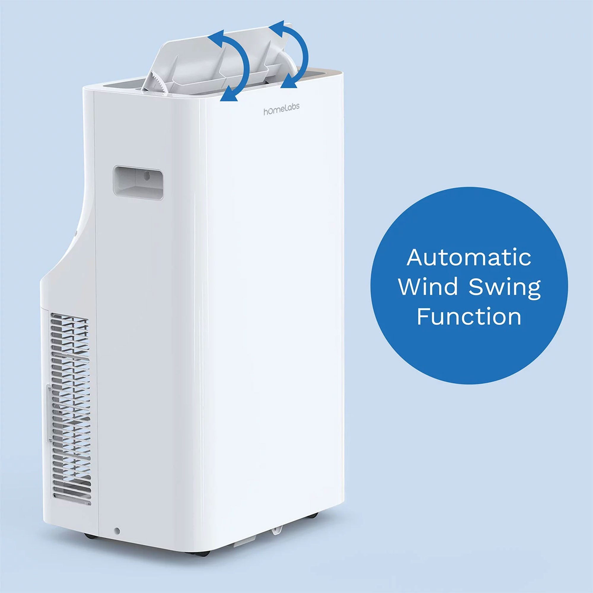hOmeLabs 12,000 BTU Portable Air Conditioner with Washable Filter and Controller - VMInnovations