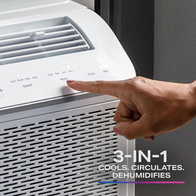 GE 8,200 BTWU Quiet Window Air Conditioner w/WiFi Enabled & Remote (Open Box) - VMInnovations