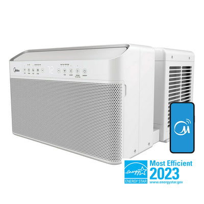 Midea 10,000 BTU U Shaped Window Air Conditioner Cools 450 Sq Ft (Open Box)