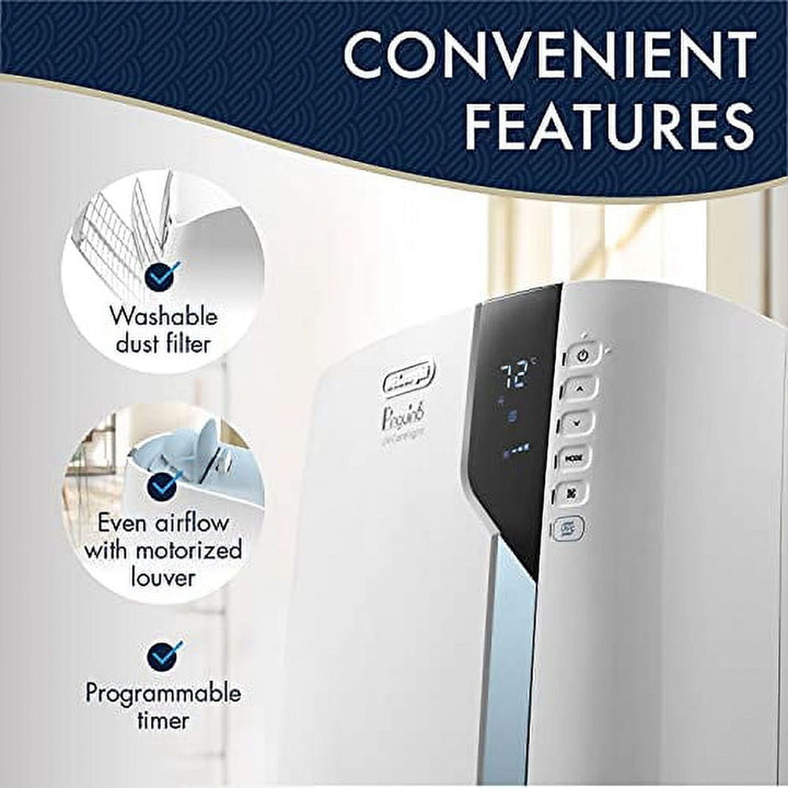 DeLonghi Pinguino 8600 BTU Portable Air Conditioner with with UV-C Technology