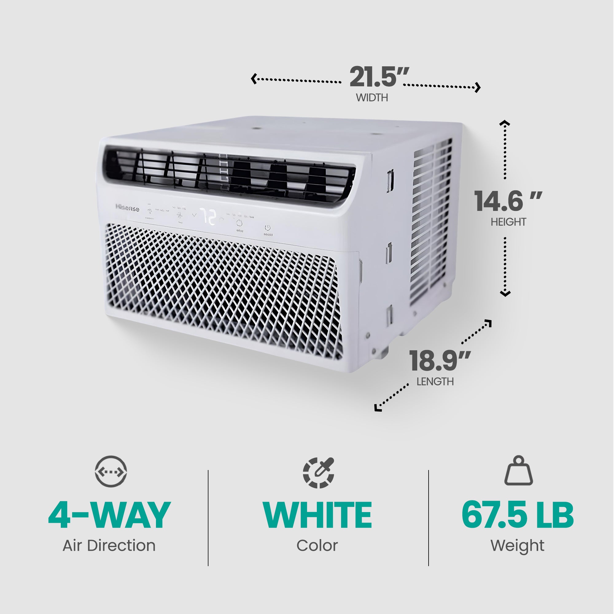 Hisense 700 Sq ft Air Conditioner w/Remote, 3 Modes & 4 Way Air Direction (Used) - VMInnovations