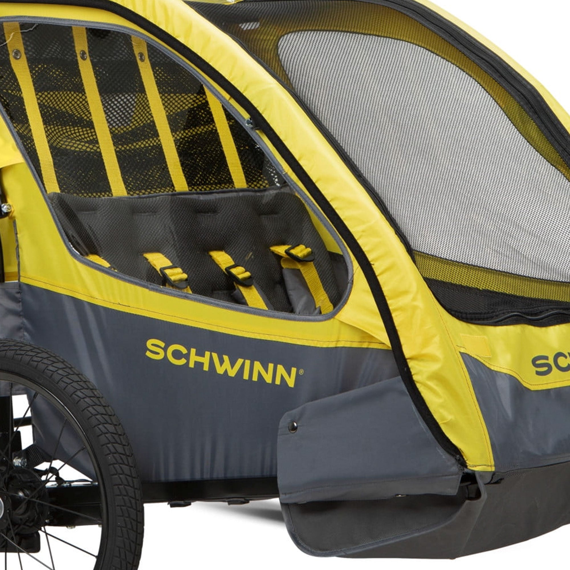 Schwinn Willow River Double Trailer with Stroller Kit and Aluminum Frame Design - VMInnovations