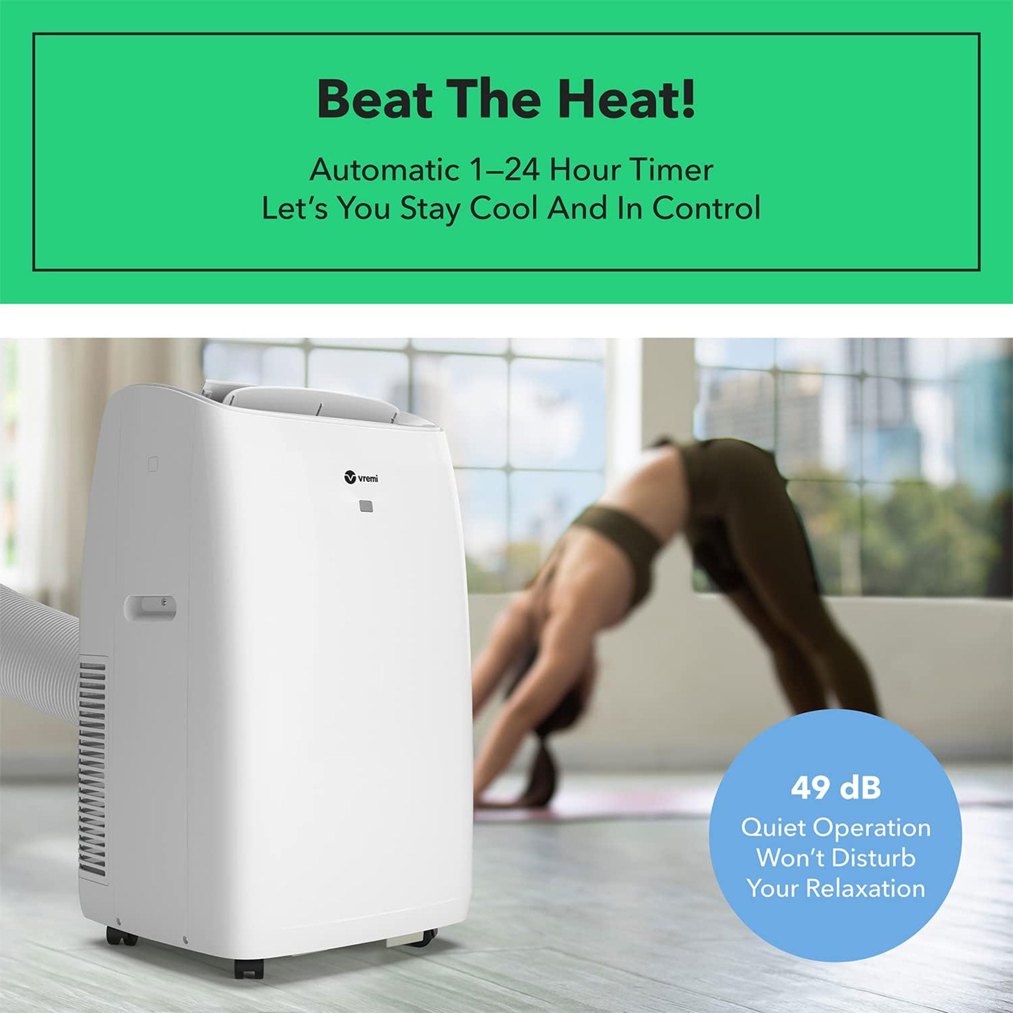 Vremi 10,000 BTU Portable Air Conditioner with Powerful Cooling Fan(Damaged) - VMInnovations