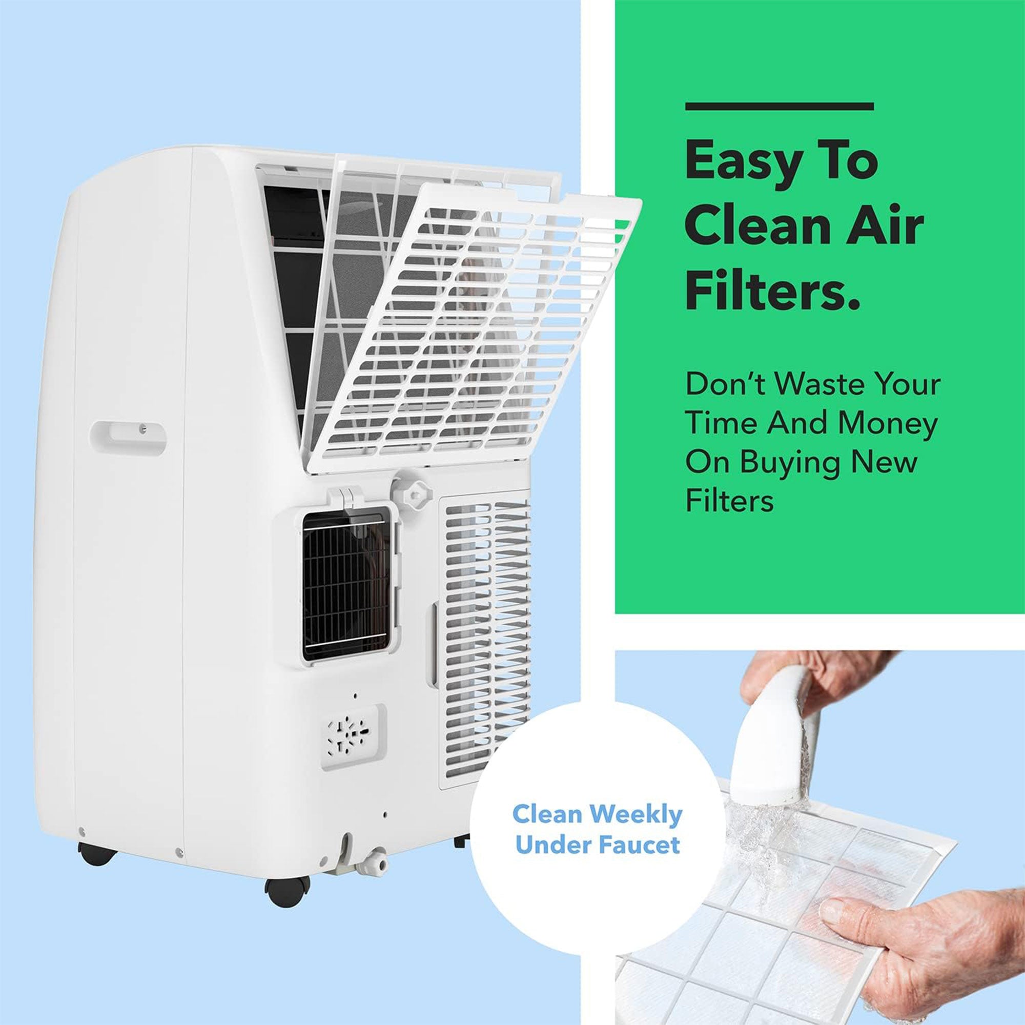Vremi 10,000 BTU Portable Air Conditioner with Powerful Cooling Fan(Damaged) - VMInnovations