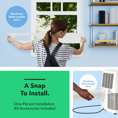 Vremi 12,000 BTU Portable Air Conditioner with Powerful Cooling Fan and Filter - VMInnovations