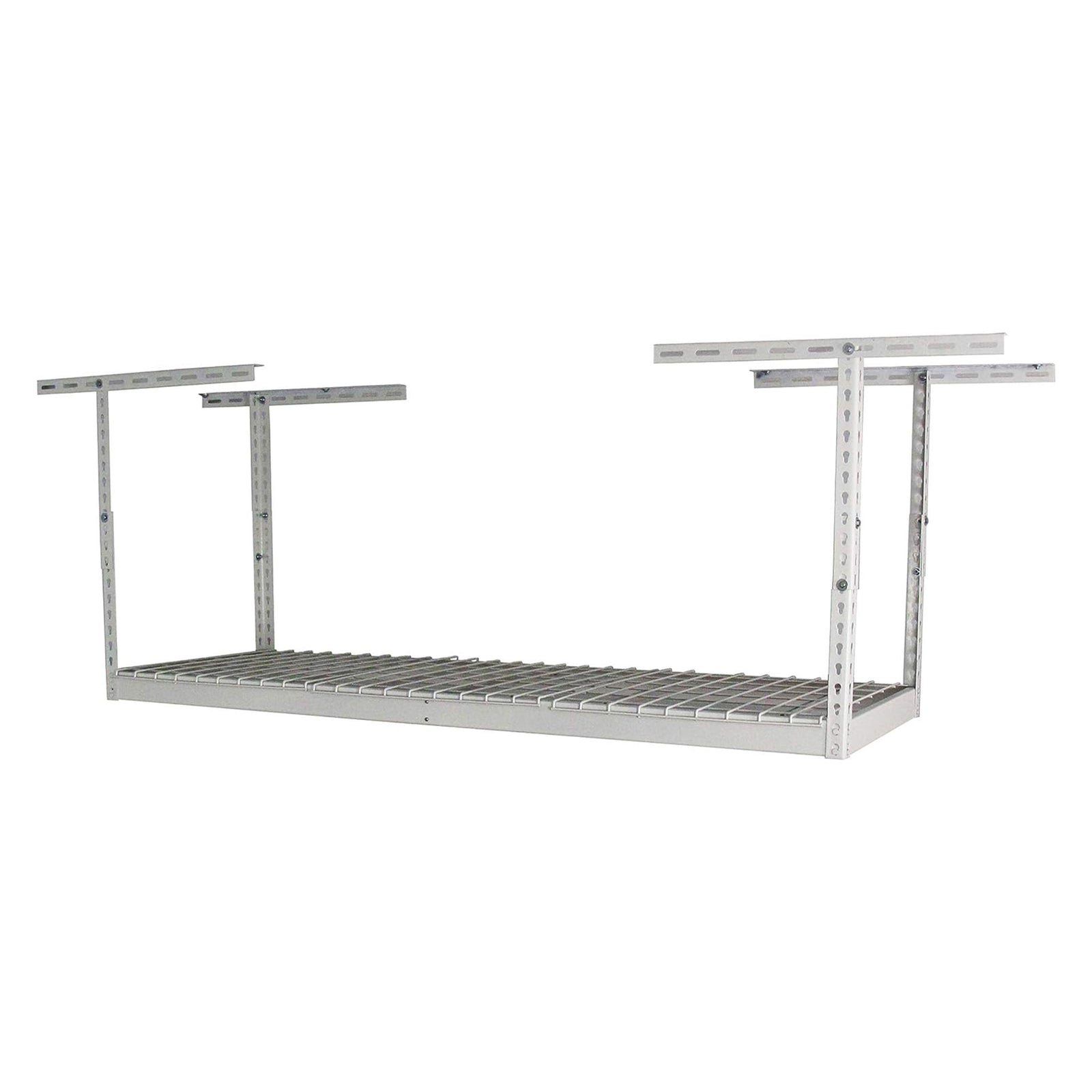 SafeRacks 2' x 6' Overhead Garage Storage Rack Holds Up to 300 Pounds, White - VMInnovations