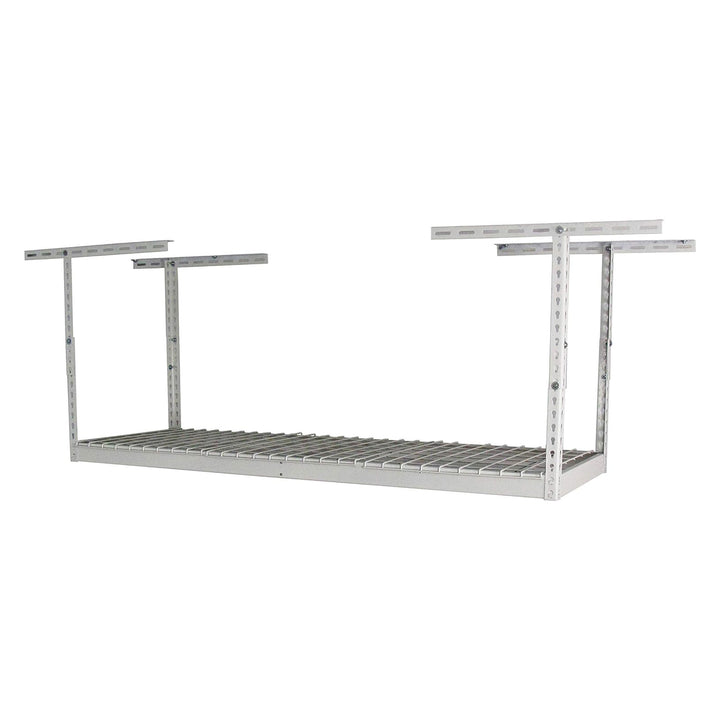 SafeRacks 2' x 6' Overhead Garage Storage Rack Holds Up to 300 Pounds, White - VMInnovations