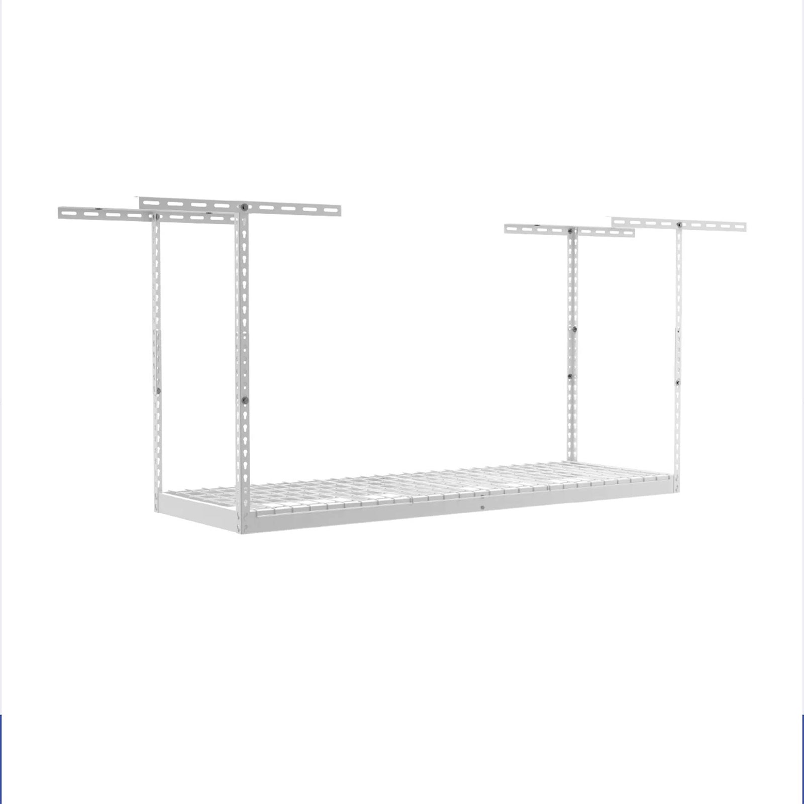 SafeRacks 2' x 6' Overhead Garage Storage Rack Holds Up to 300 Pounds, White - VMInnovations