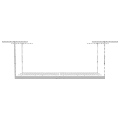SafeRacks 4' x 8' Overhead Garage Storage Rack Holds Up to 600 Pounds, White