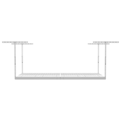 SafeRacks 4' x 8' Overhead Garage Storage Rack Holds Up to 600lb,White(Open Box)