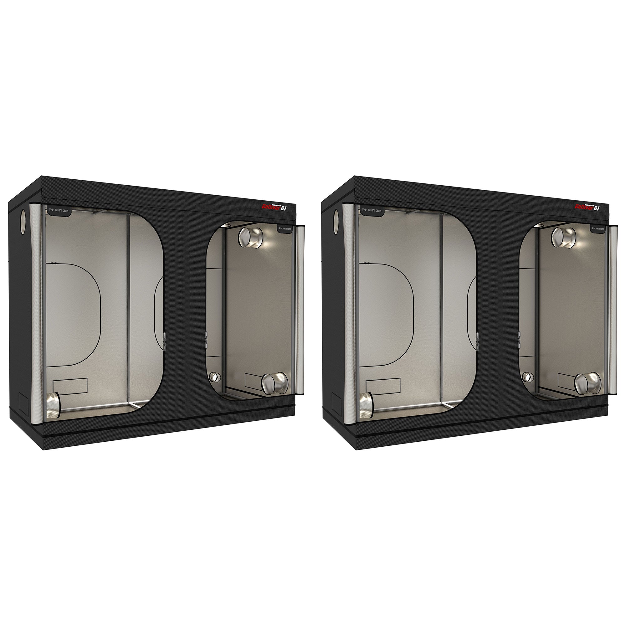 PHANTOM Cultivar GT84 8 x 4’ All Steel Grow Tent w/ 200 Pound Capacity (2 Pack) - VMInnovations