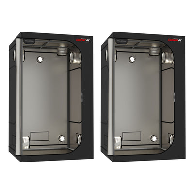 PHANTOM Cultivar GT44 4 x 4’ All Steel Grow Tent w/ 200 Pound Capacity (2 Pack) - VMInnovations