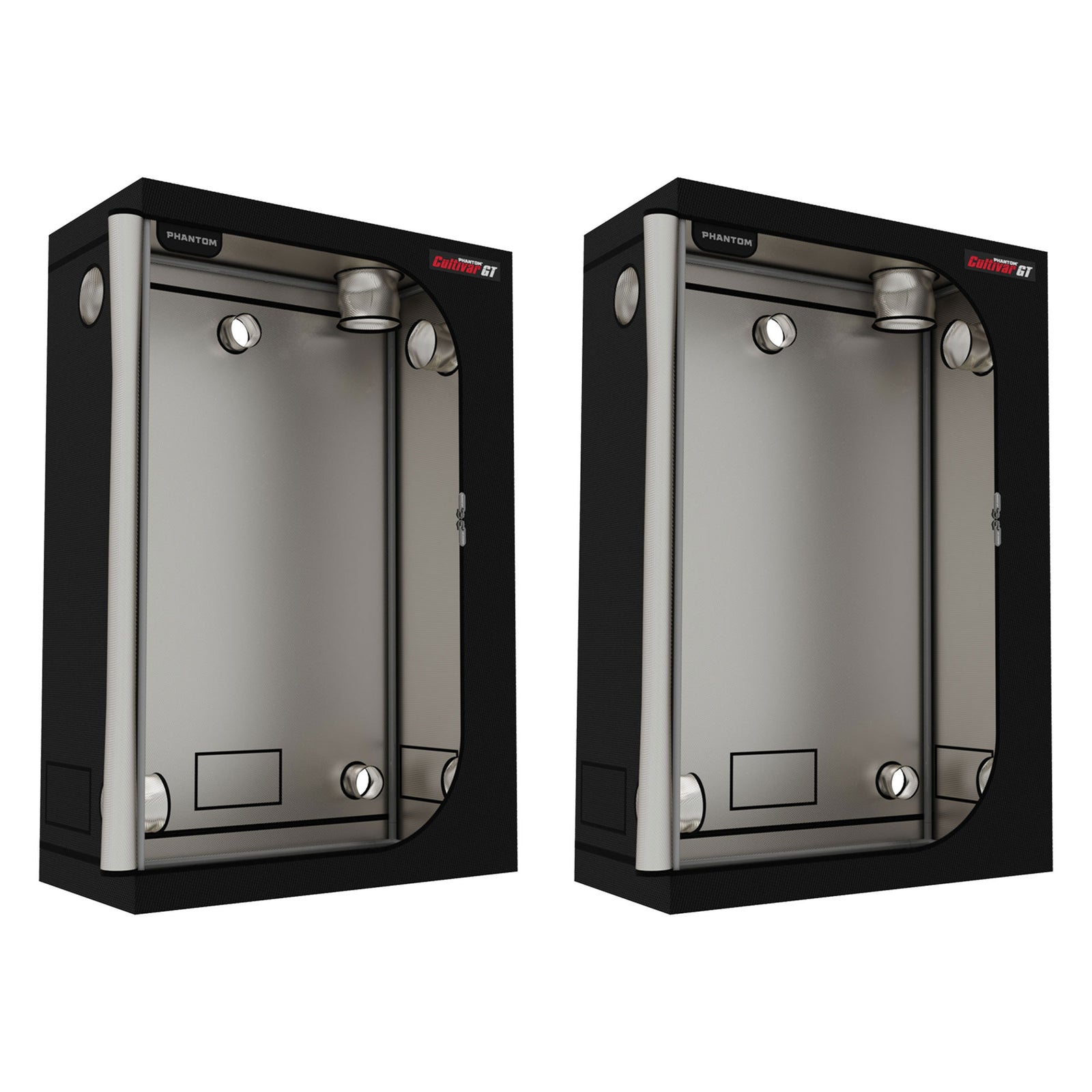 PHANTOM Cultivar GT24 2 x 4’ All Steel Grow Tent w/ 200 Pound Capacity (2 Pack) - VMInnovations