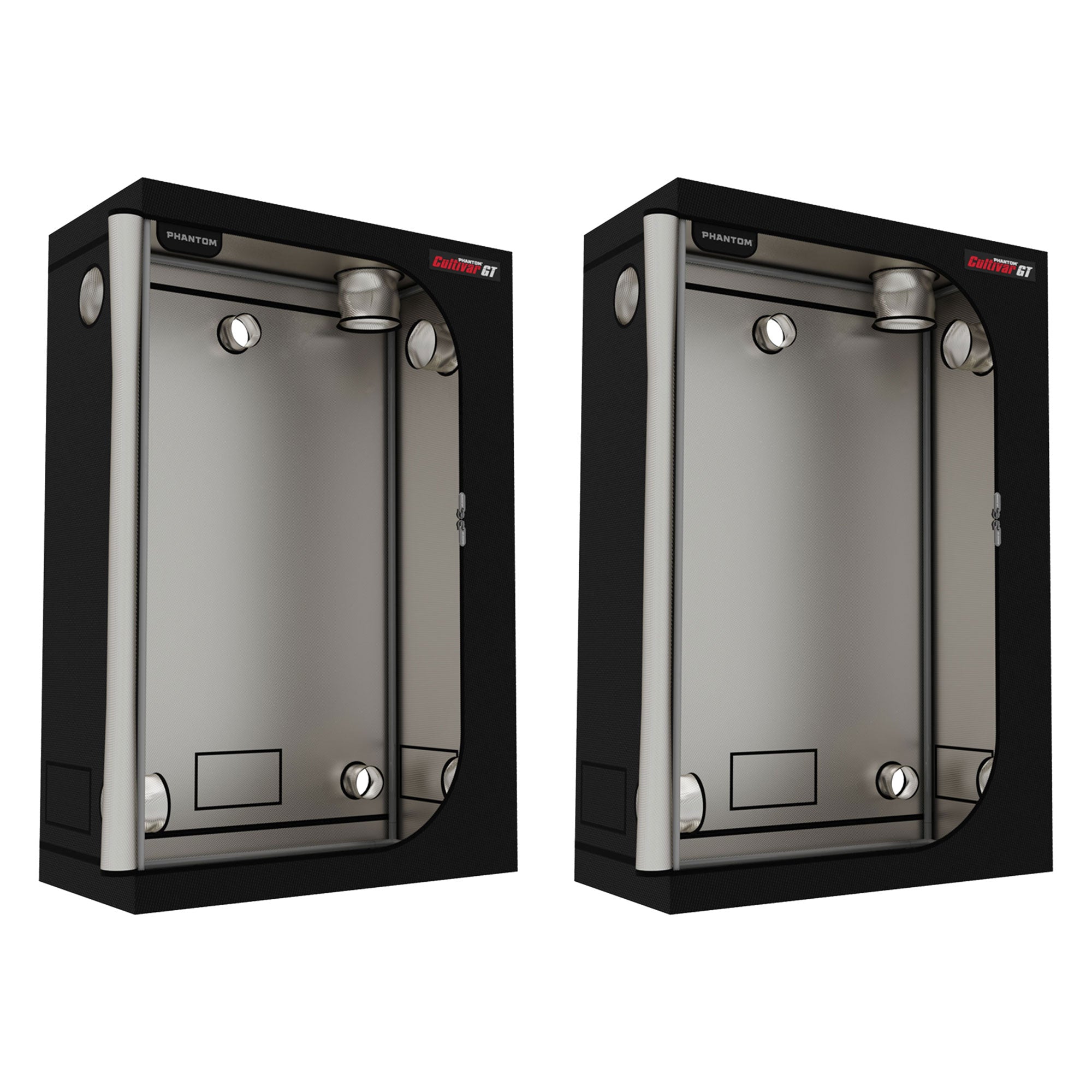 PHANTOM Cultivar GT24 2 x 4’ All Steel Grow Tent w/ 200 Pound Capacity (2 Pack) - VMInnovations