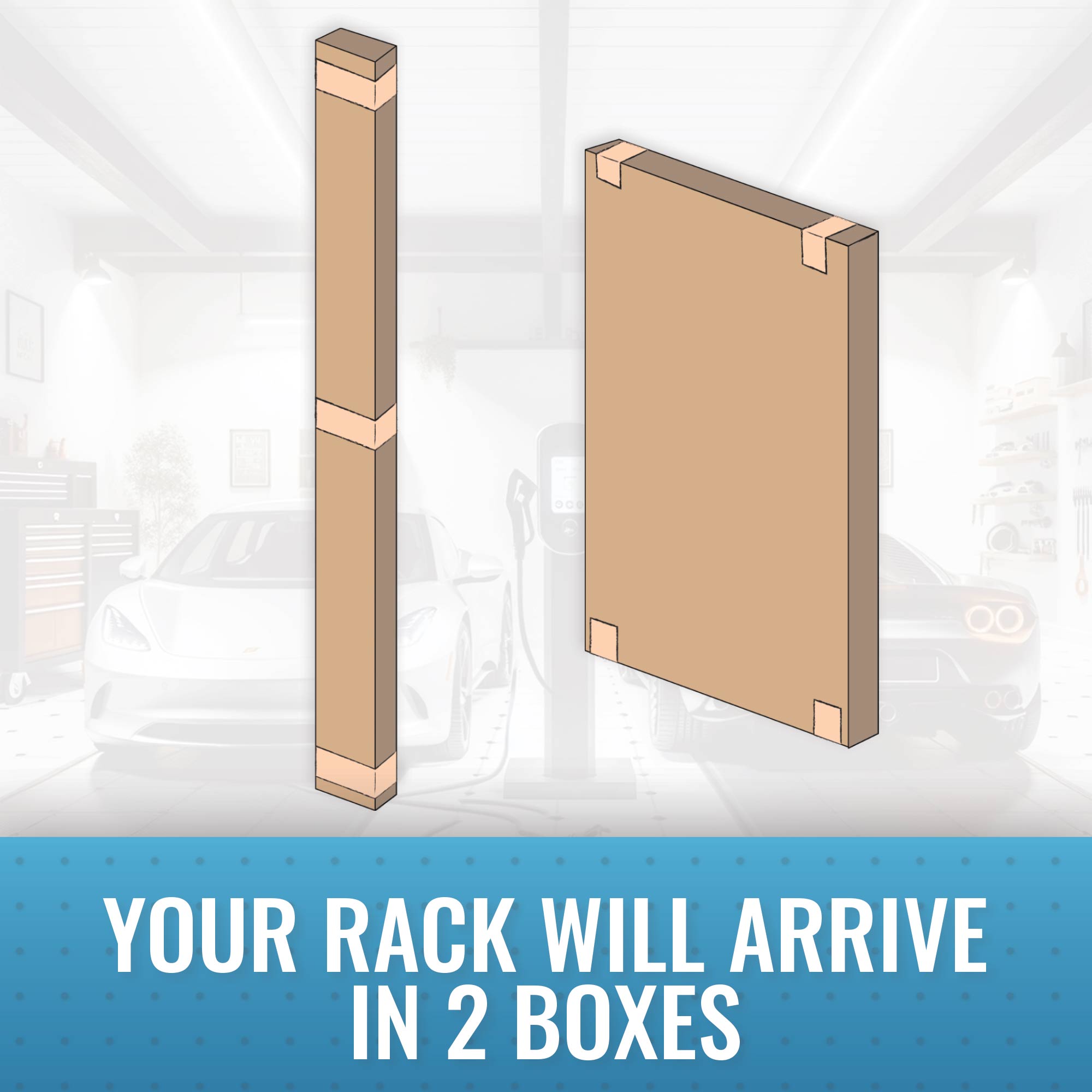 MonsterRax 4' x 6' Overhead Garage Storage Rack Holds Up to 500 Pounds, White - VMInnovations