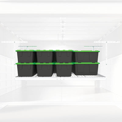 MonsterRax 4' x 6' Overhead Garage Storage Rack Holds Up to 500 lbs White (Used) - VMInnovations