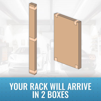 MonsterRax 4' x 6' Overhead Garage Storage Rack Holds Up to 500 Pounds, White - VMInnovations