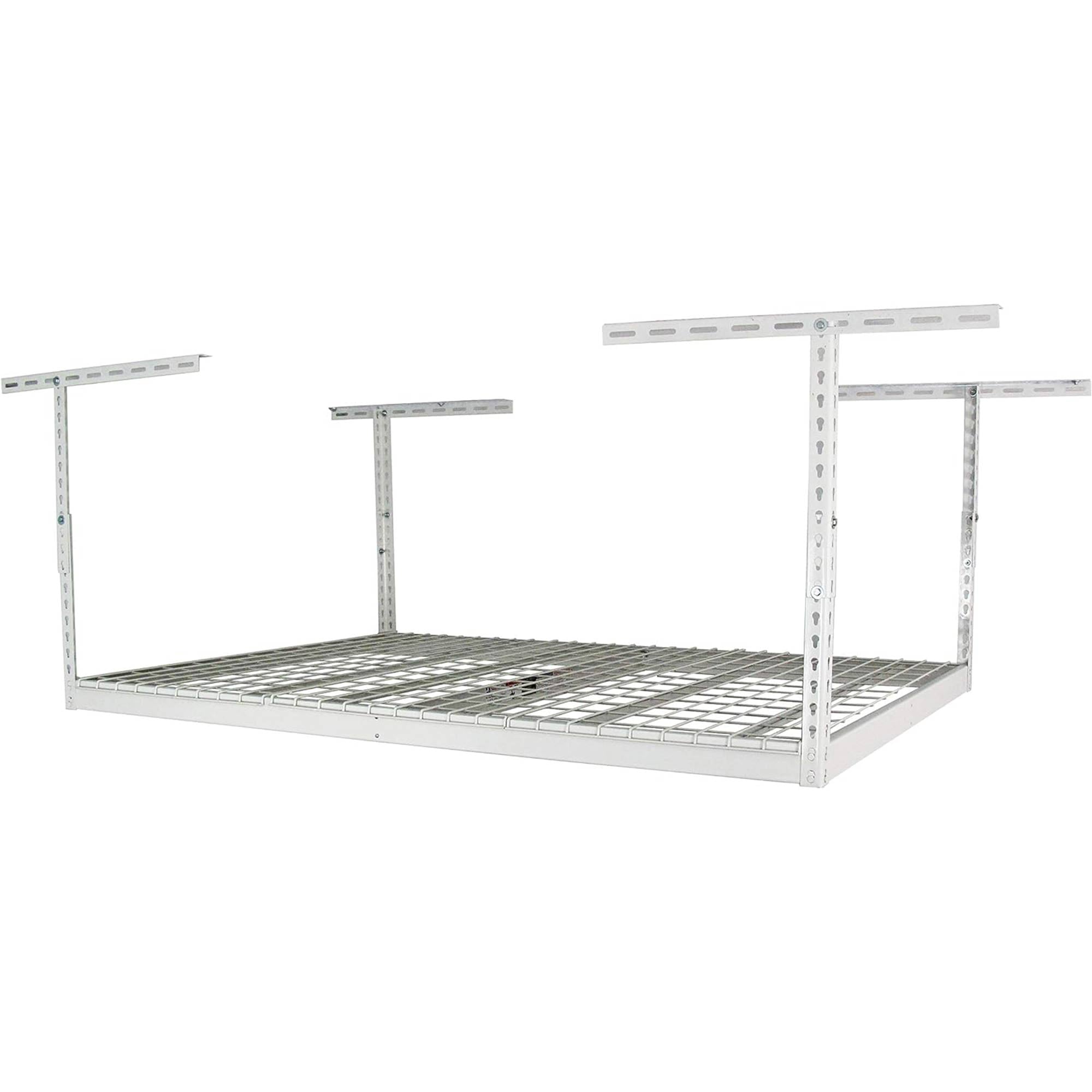 MonsterRax 4' x 6' Overhead Garage Storage Rack Holds Up to 500 Pounds, White - VMInnovations