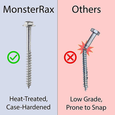 MonsterRax 4'x8' Overhead Garage Storage Rack Holds Up to 500 Pounds, Hammertone