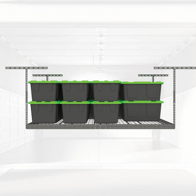 MonsterRax 4'x8' Overhead Storage Rack Up to 500 lbs, Hammertone (Open Box) - VMInnovations