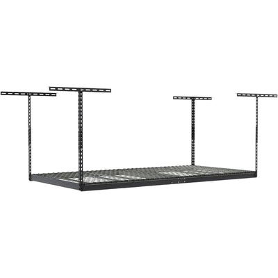 MonsterRax 4'x8' Overhead Storage Rack Holds Up to 500 Pounds, Hammertone (Used) - VMInnovations
