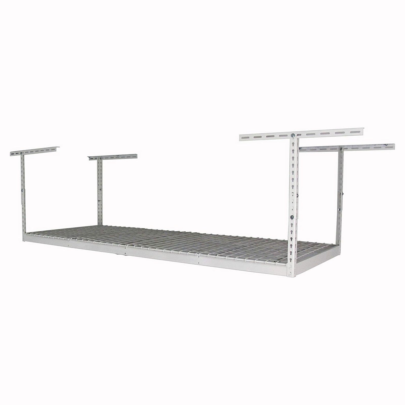 MonsterRax 3' x 8' Overhead Garage Storage Rack Holds Up to 450 Pounds, White - VMInnovations