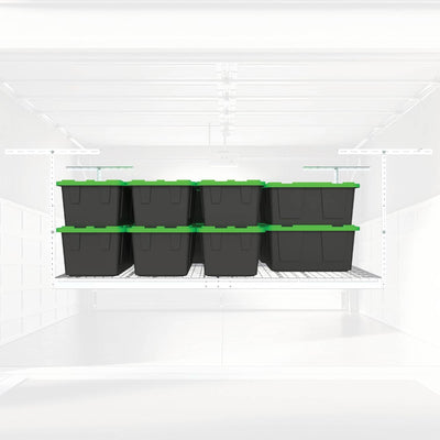 MonsterRax 4' x 8' Overhead Garage Storage Rack Holds Up to 500 Pounds, White - VMInnovations