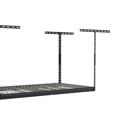 MonsterRax 2'x8' Overhead Garage Storage Rack Holds Up to 350 Pounds, Hammertone - VMInnovations