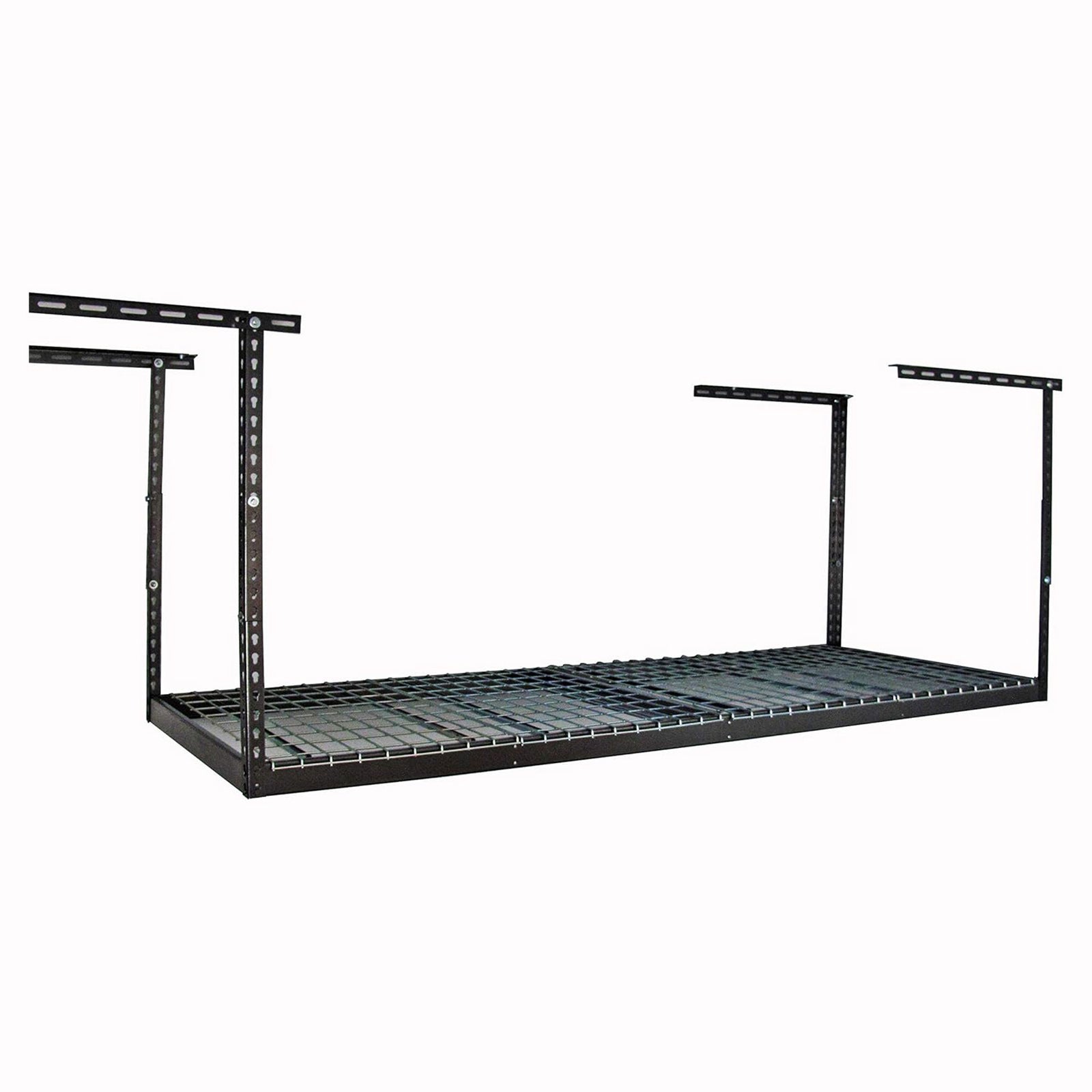 MonsterRax 3'x8' Overhead Storage Rack Holds Up to 450 Pounds, Hammertone (Used) - VMInnovations