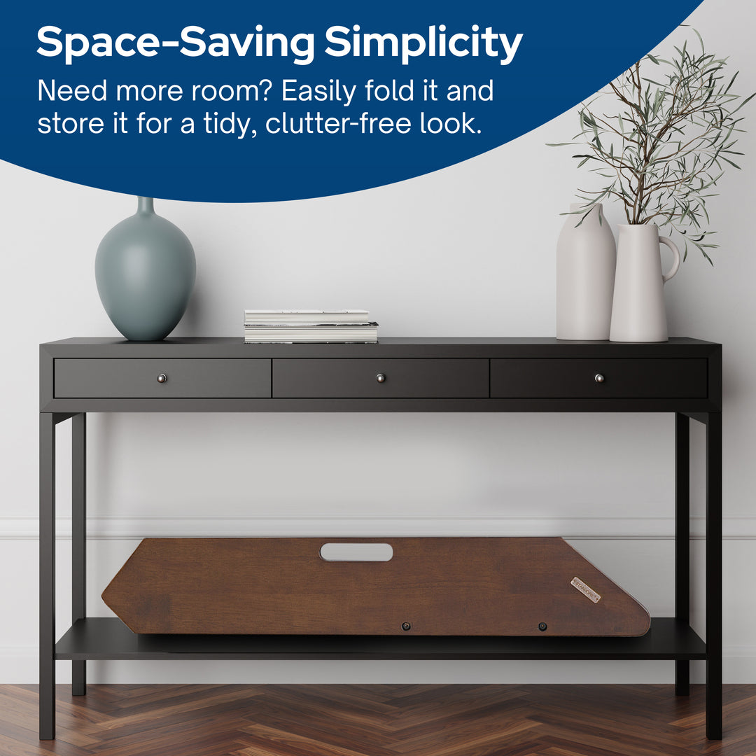 MECO Stakmore Foldable Pet Steps with Solid Hardwood Construction, Espresso - VMInnovations