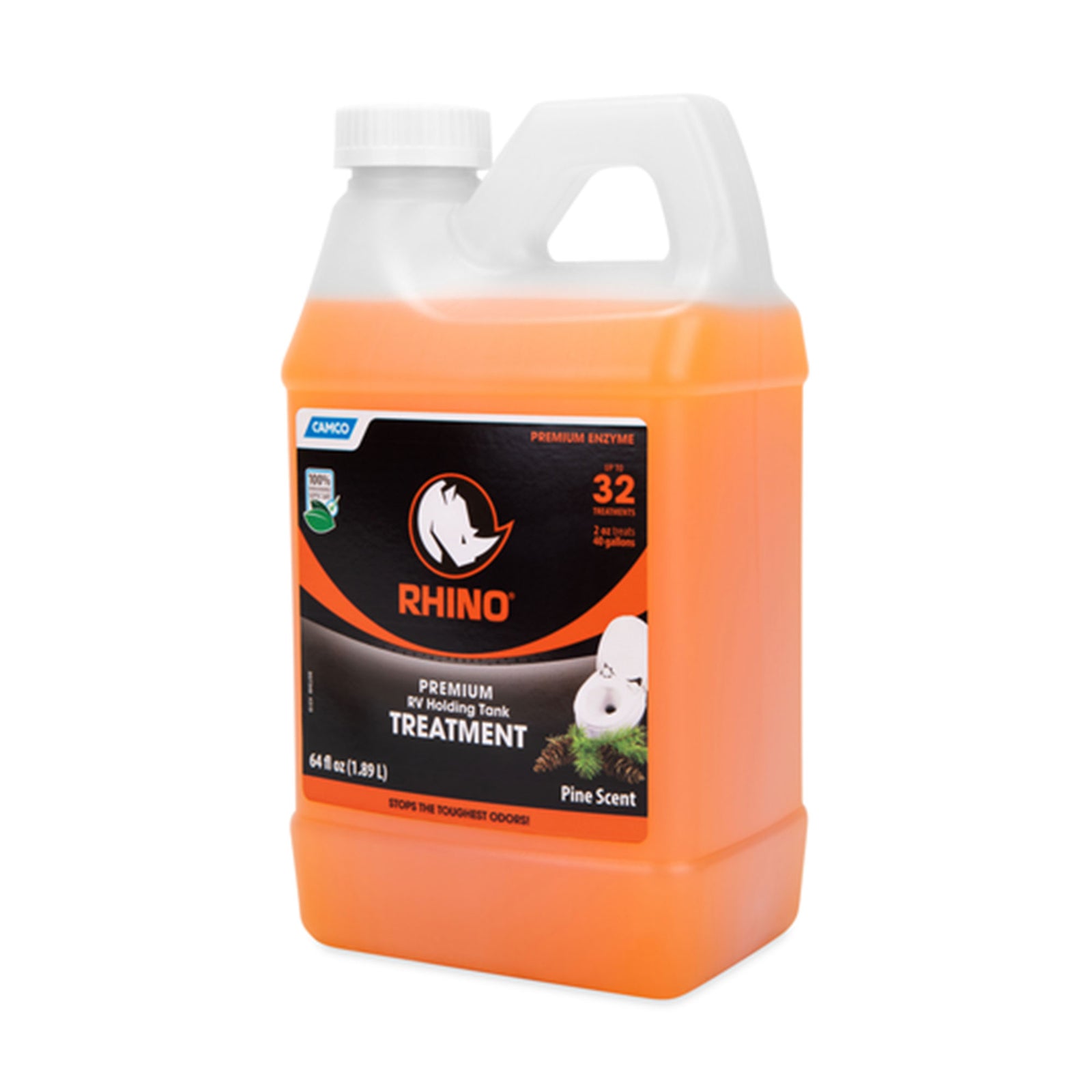 Camco RhinoFLEX 64 Ounce Enzyme RV Holding Tank Treatment for RVing and Boating - VMInnovations