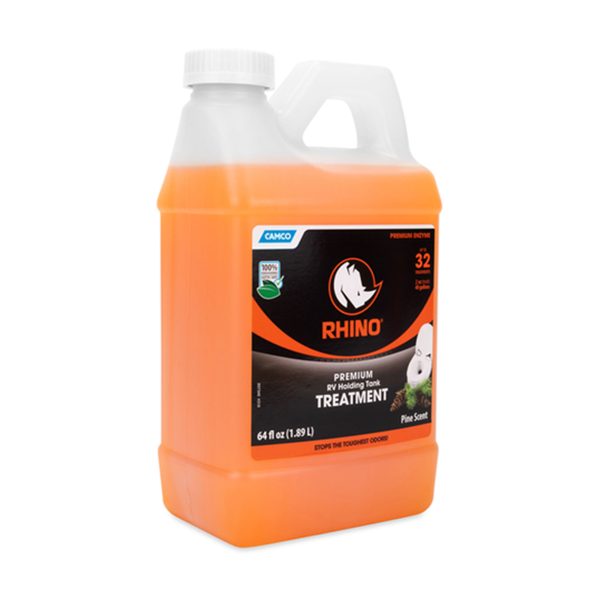 Camco RhinoFLEX 64 Ounce Enzyme RV Holding Tank Treatment for RVing and Boating - VMInnovations