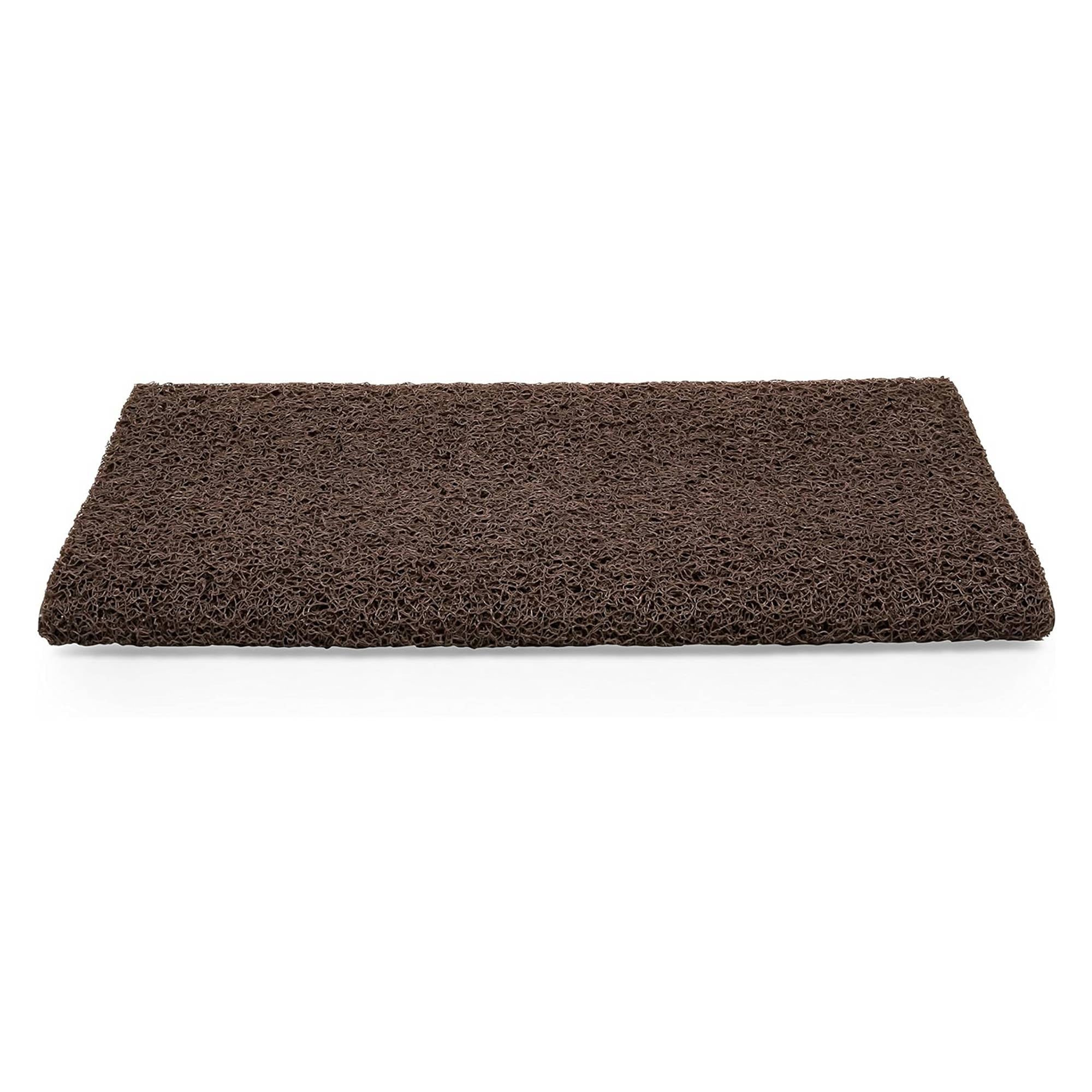 Camco Premium Wrap Around RV Step Rug w/PVC Material and Spring, Brown(Open Box)