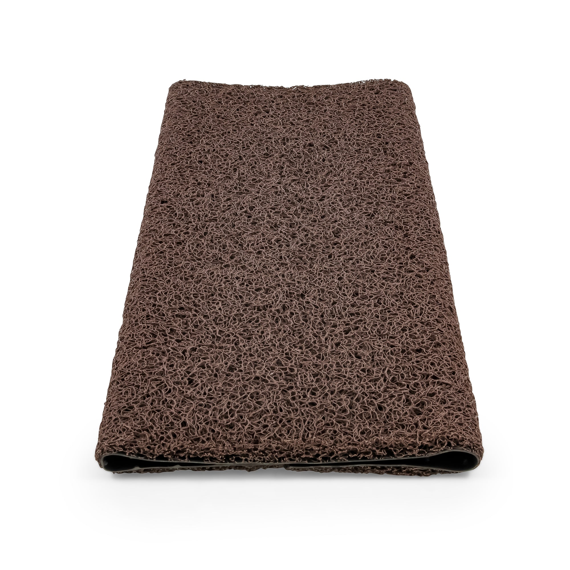 Camco Premium Wrap Around RV Step Rug with Looped PVC Material and Spring, Brown - VMInnovations