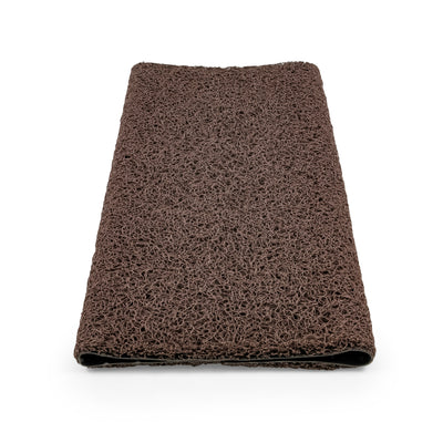 Camco Premium Wrap Around RV Step Rug with Looped PVC Material and Spring, Brown - VMInnovations