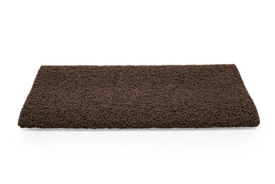 Camco Premium Wrap Around RV Step Rug with Looped PVC Material and Spring, Brown