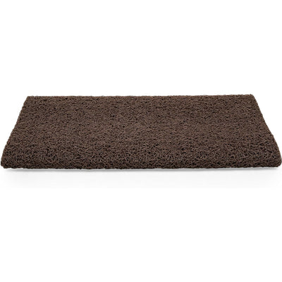 Camco Wrap Around RV Step Rug w/Looped PVC Material & Spring, Brown (Open Box)