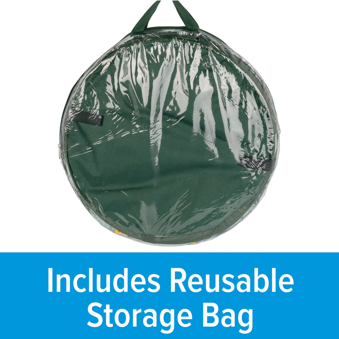 Camco Pop Up Utility Container w/Liner and Zipper Close, Map Design (Open Box)