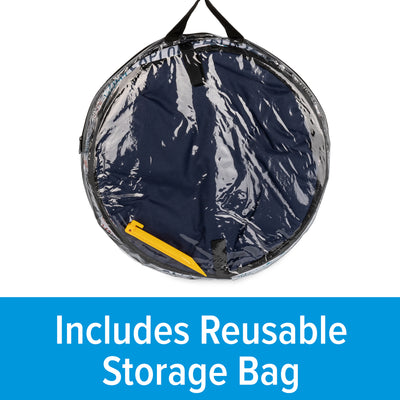 Camco Campsite Pop Up Utility Container with Liner and Zipper Close, Multicolor - VMInnovations