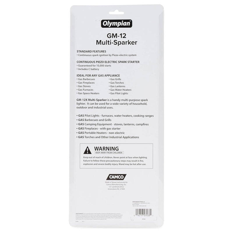 Camco GM12 Continuous Ignition 13" Multi Sparker with Curved Nozzle (Open Box)