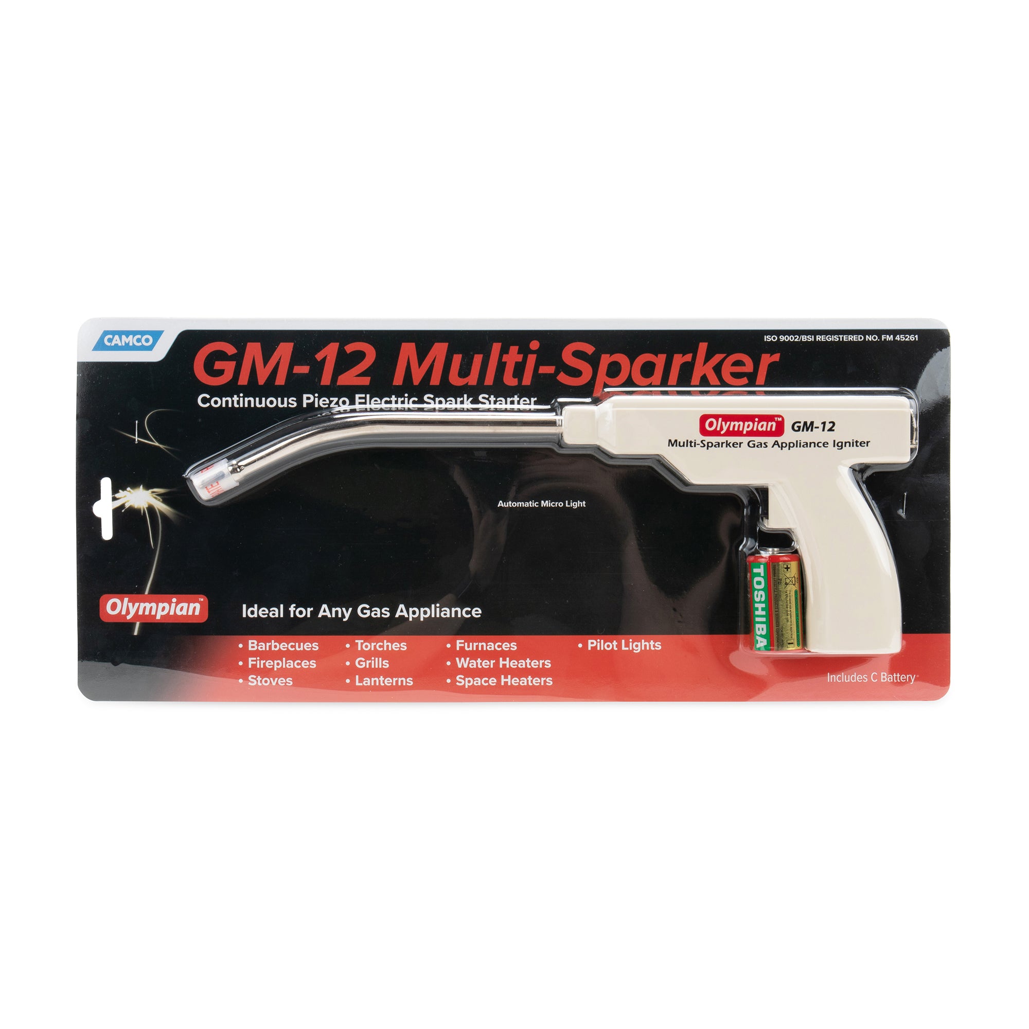 Camco GM12 Continuous Ignition 13" Multi Sparker with Curved Nozzle (Open Box) - VMInnovations