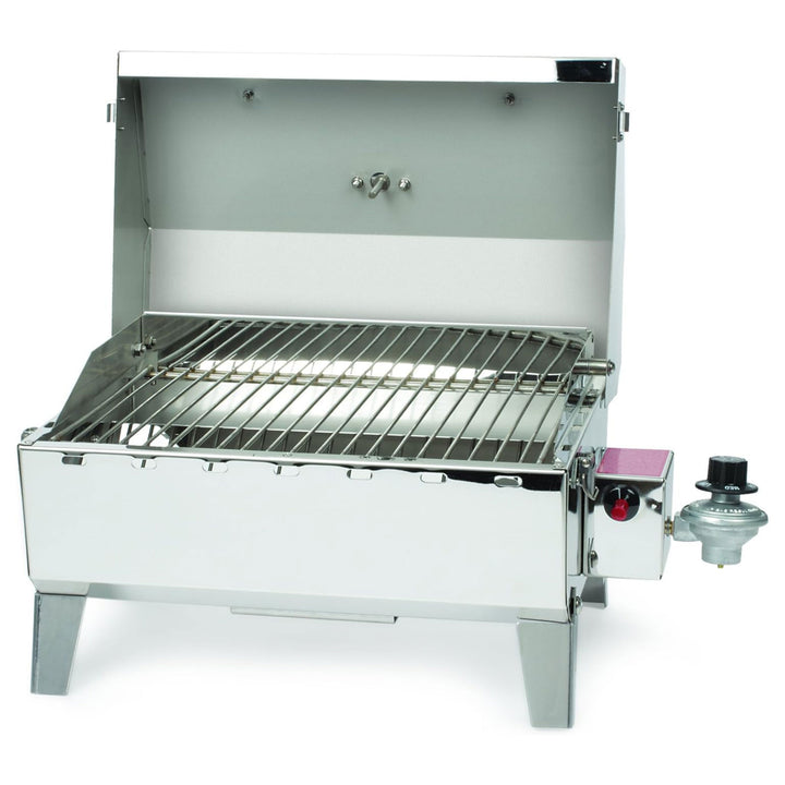 Camco  Grill-Stow N Go 125 Portable Propane Grill w/Temperature Gauge (Open Box) - VMInnovations