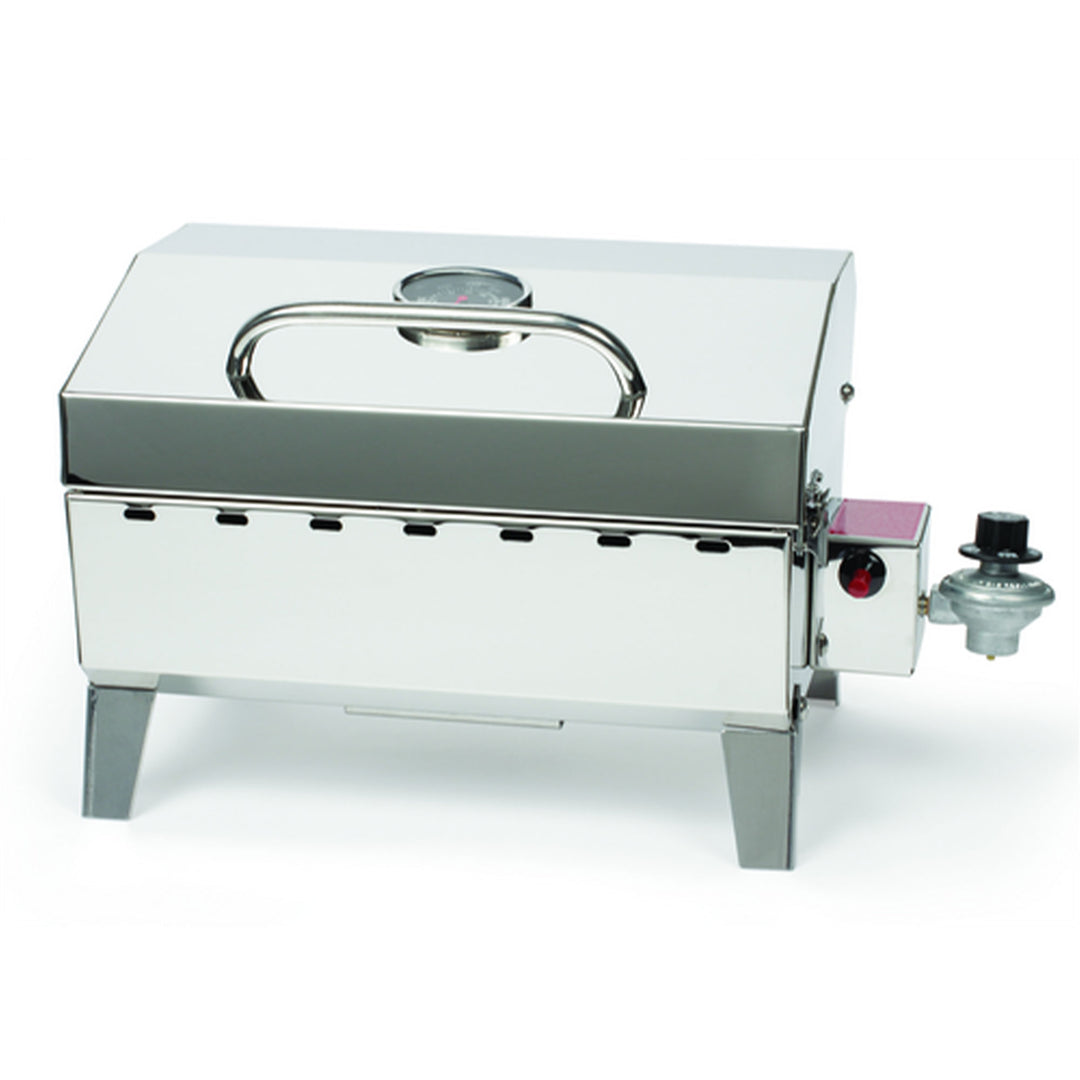 Camco  Grill-Stow N Go 125 Portable Propane Grill w/Temperature Gauge (Open Box) - VMInnovations