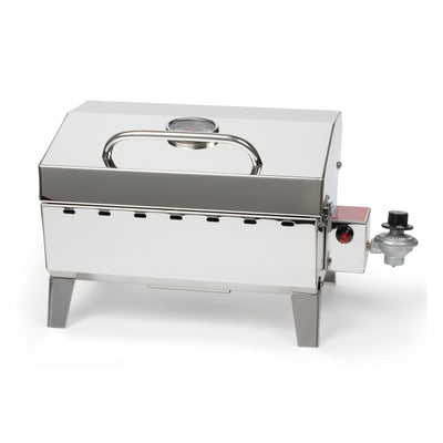Camco  Grill-Stow N Go 125 Portable Propane Grill w/Temperature Gauge (Open Box) - VMInnovations