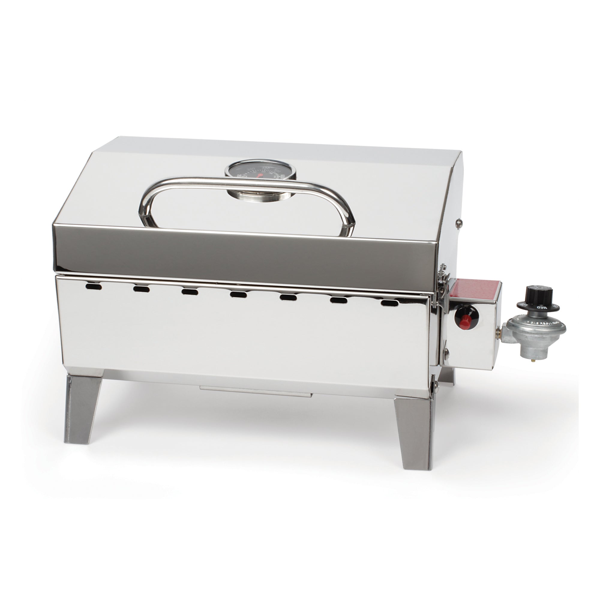 Camco  Grill-Stow N Go 125 Portable Propane Grill w/Temperature Gauge (Open Box)